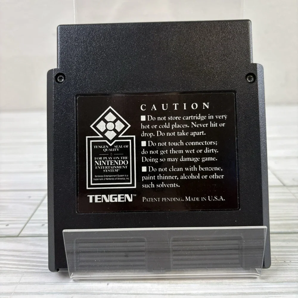 Pac-Man Tengen Black Game Cartridge for Nintendo NES Manual Included